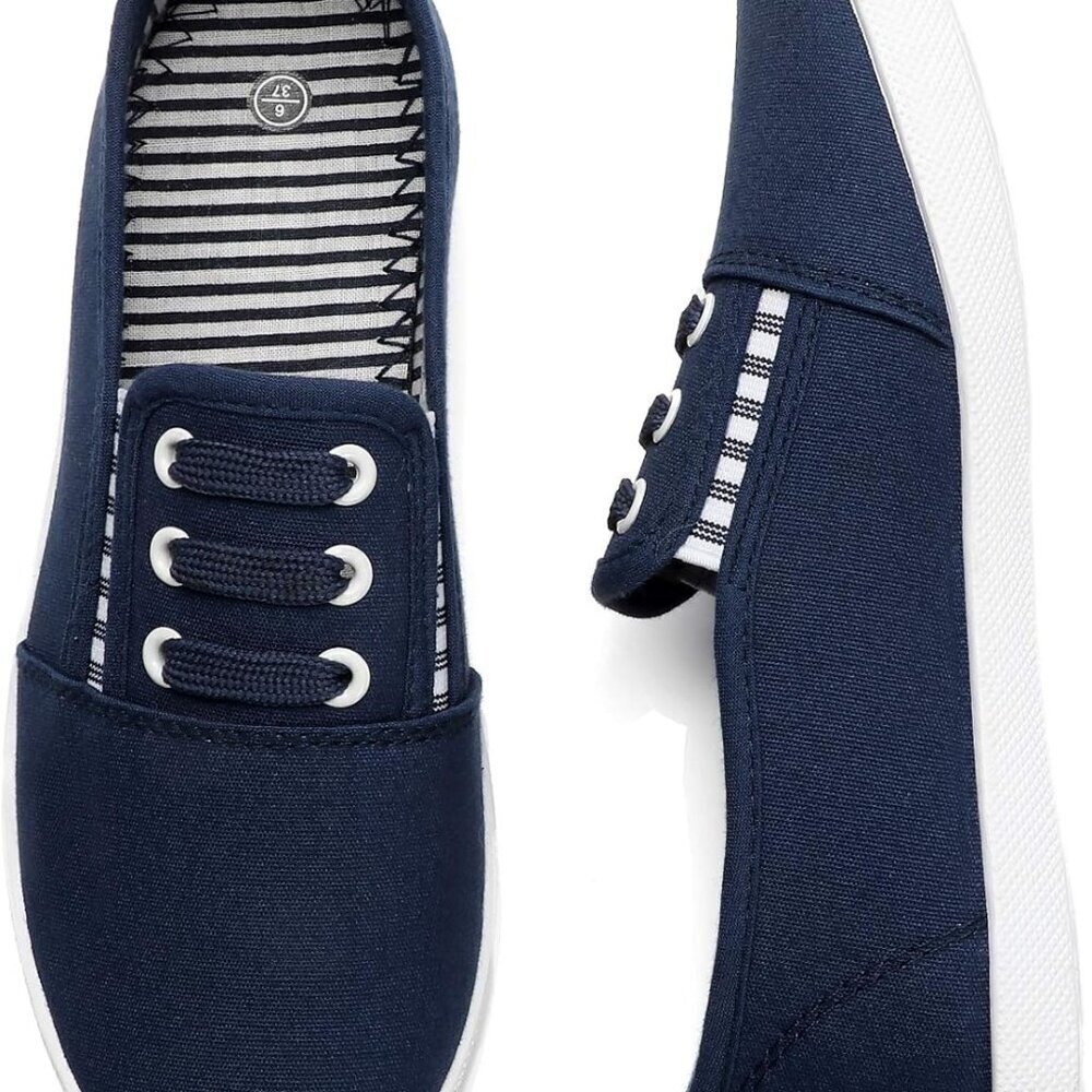 Women's Canvas Slip On Shoes Fashion Sneakers Comfort Lightweight Casual